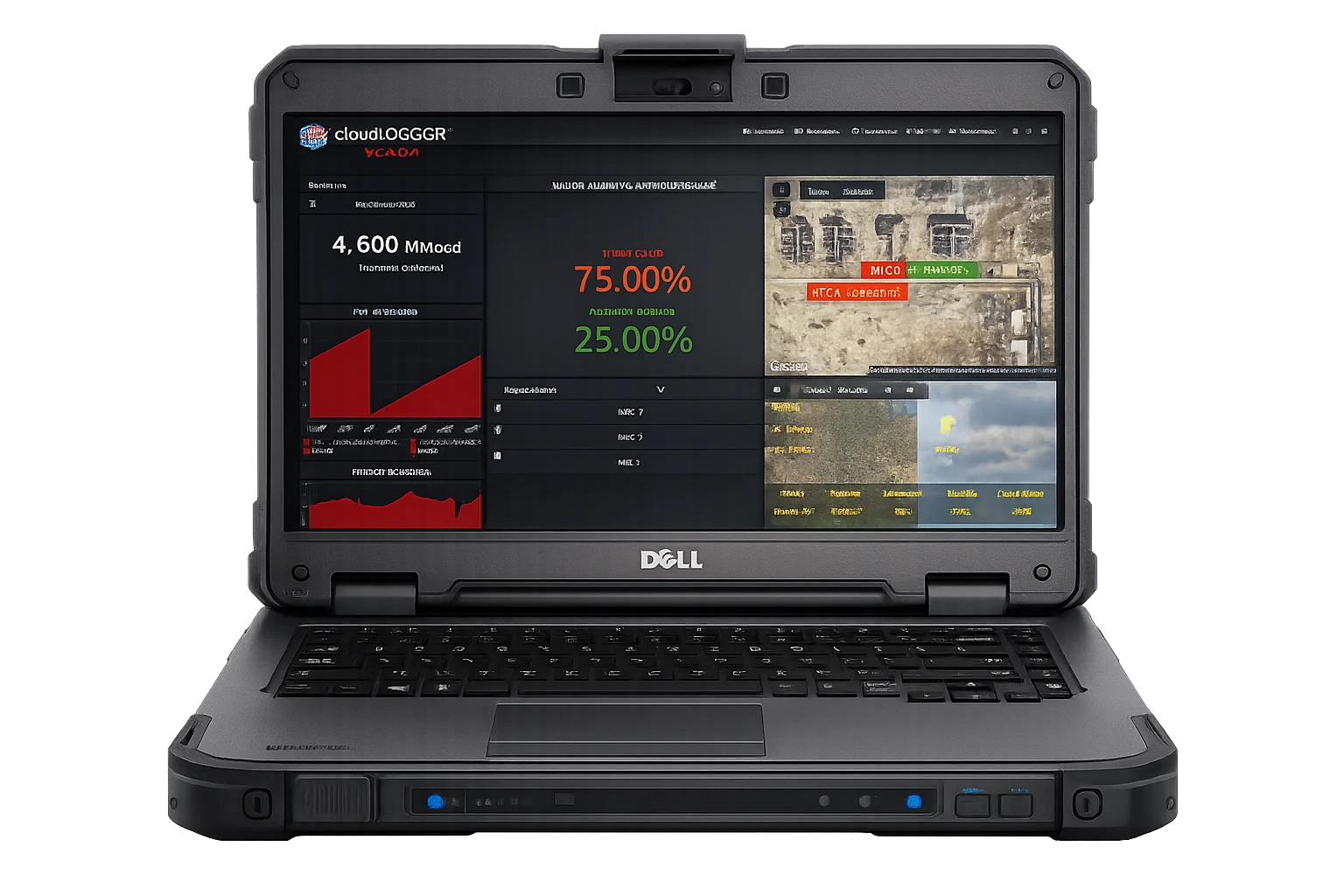 cloudLOGGER shown on an industrial computer