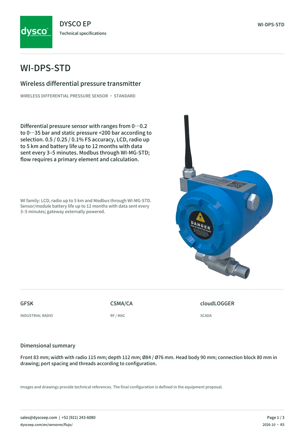 Technical specifications