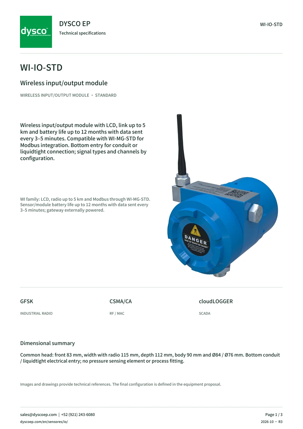 Technical specifications