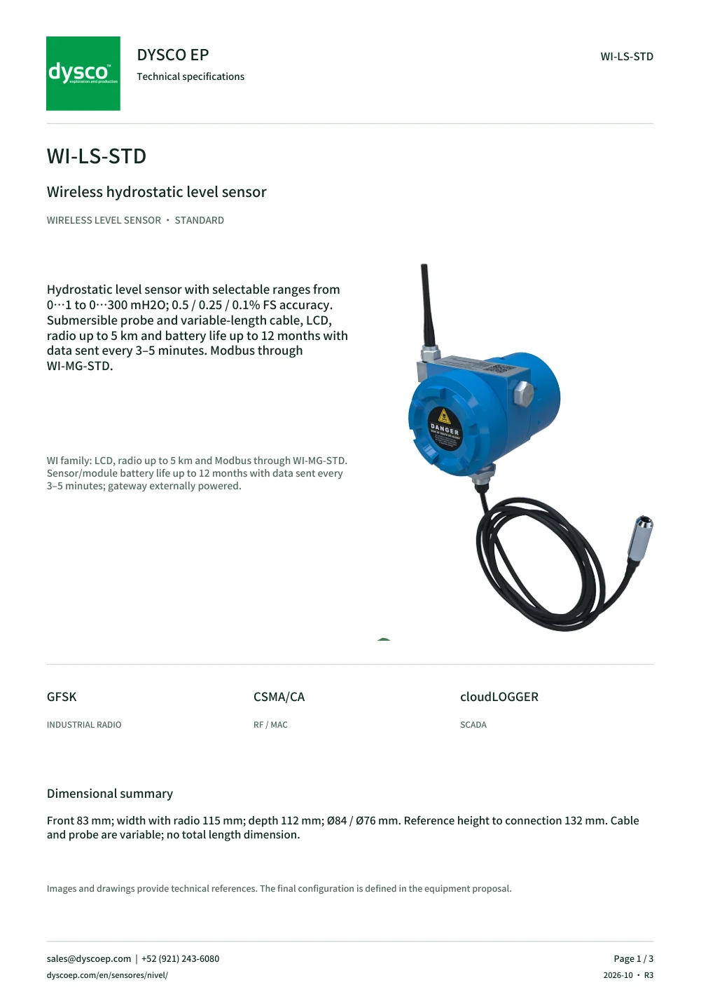 Technical specifications