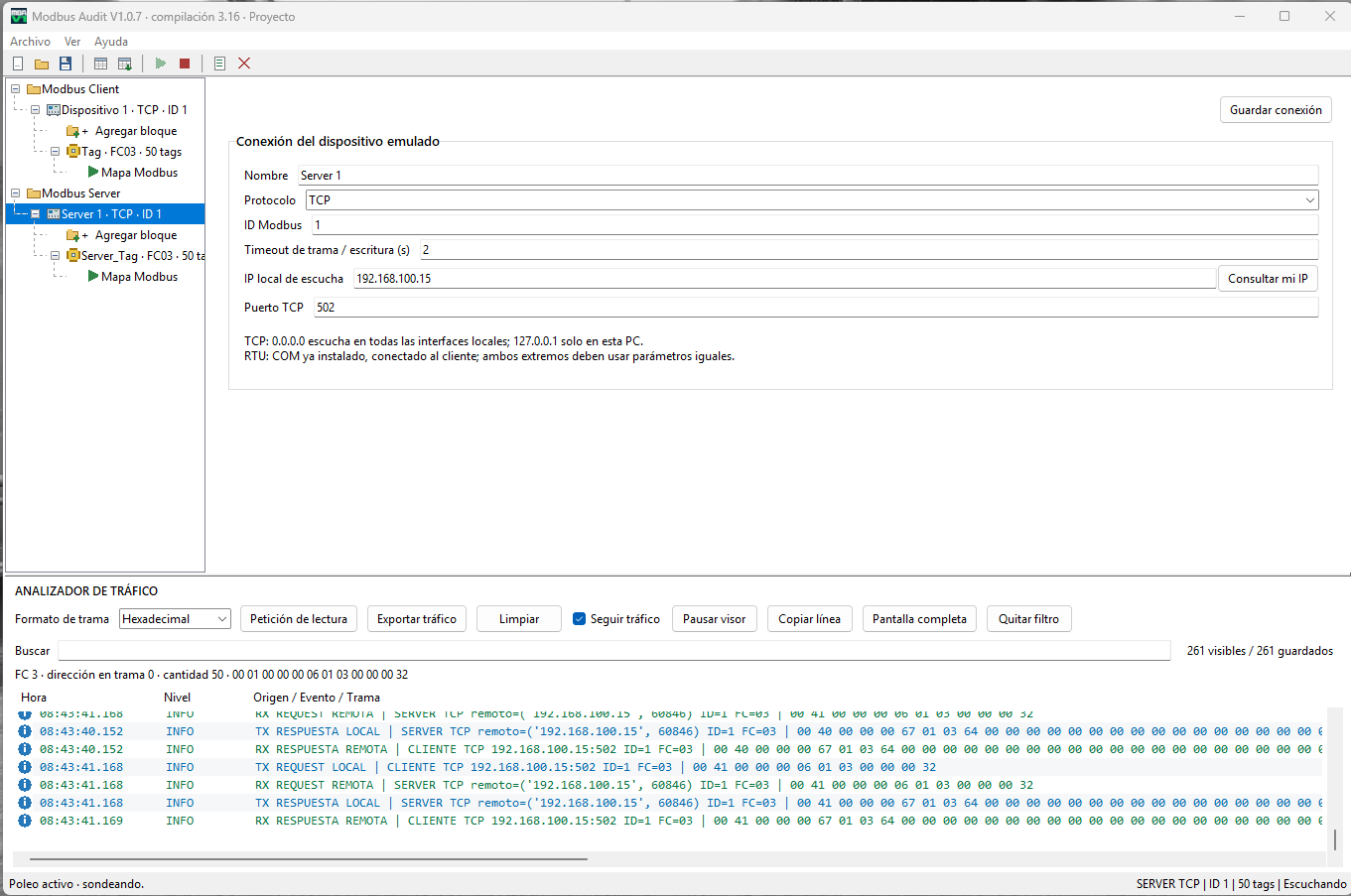 Modbus Audit — 软件截图 2
